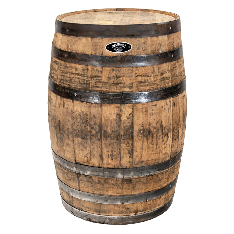 Real Wood Products Jack Daniel's 35 in. H X 26 in. W X 26 in. D Oak Whiskey Barrel Barrel Brown