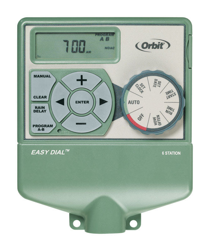 Orbit Easy Dial Programmable 6 Zone Sprinkler Timer