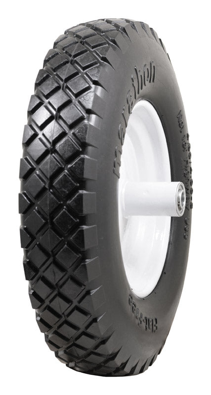 Marathon 8 in. D X 15.5 in. D 500 lb. cap. Centered Wheelbarrow Tire Polyurethane 1 pk