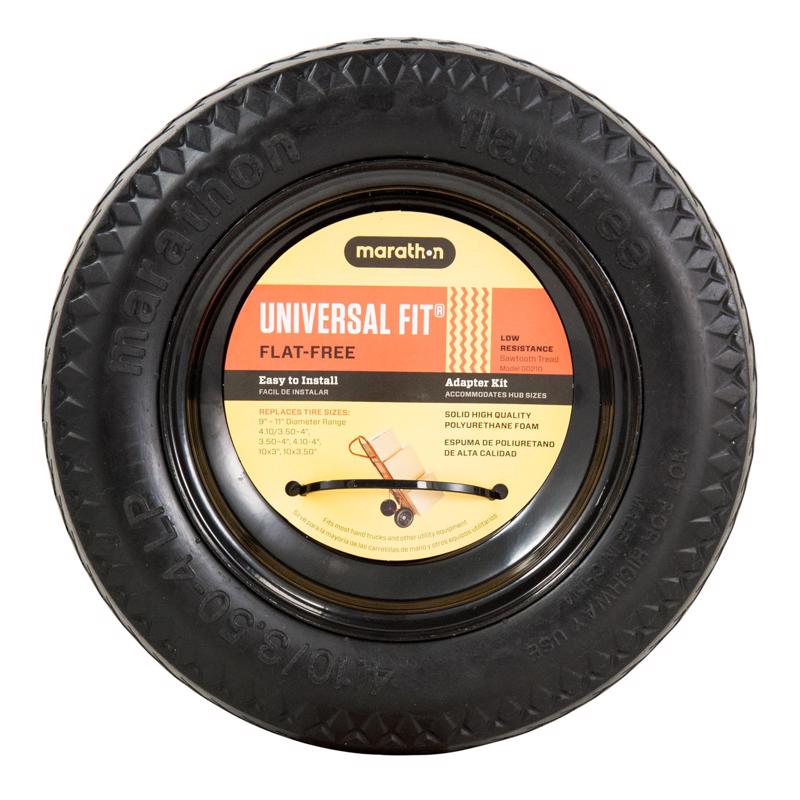 Marathon Universal Fit 4 in. D X 10.3 in. D 300 lb. cap. Offset Hand Truck Tire Polyurethane 1 pk