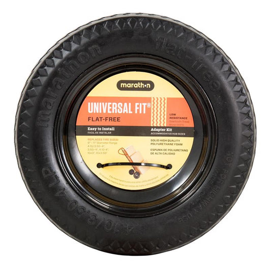 Marathon Universal Fit 4 in. D X 10.3 in. D 300 lb. cap. Offset Hand Truck Tire Polyurethane 1 pk