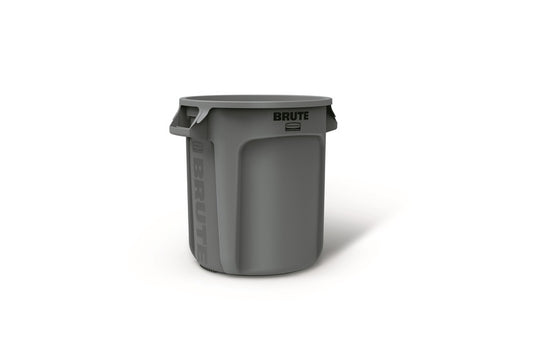 Rubbermaid Brute 10 gal Gray Plastic Garbage Can