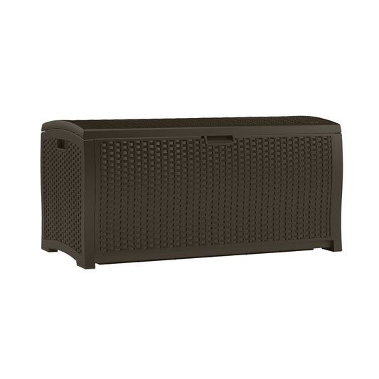 Suncast 50 in. W X 26 in. D Brown Plastic Deck Box 99 gal