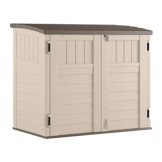 Suncast 4 ft. x 3 ft. Resin Horizontal Storage Shed with Floor Kit