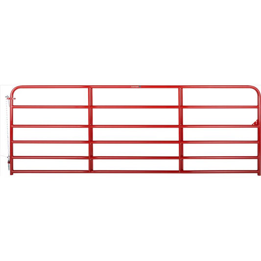 Tarter 144 in. L Red Steel Utility Tube Gate 1 pk