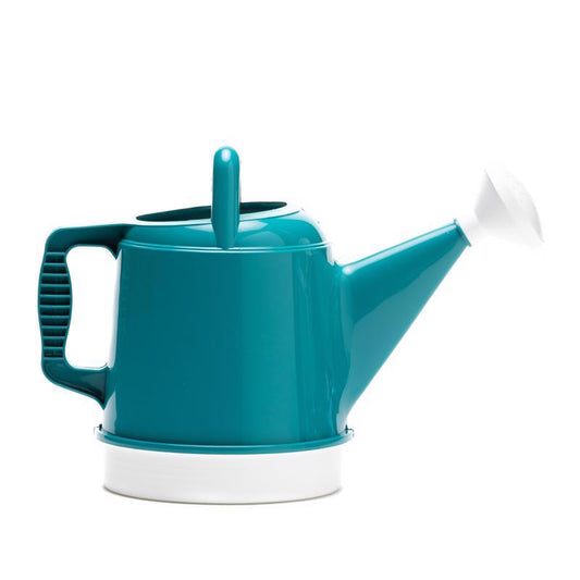 Bloem Deluxe Bermuda Teal 2.5 gal Plastic Watering Can