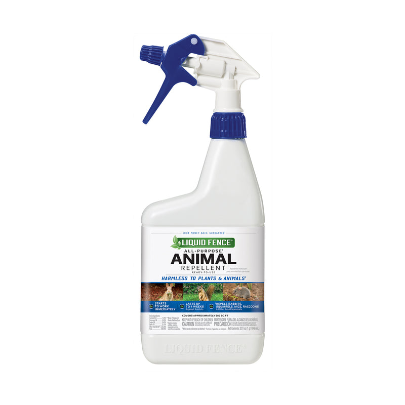 Liquid Fence Animal Repellent Spray For All Animals 32 oz