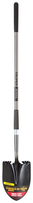 Truper Tru Pro 58 in. Steel Round Digging Shovel Steel Handle