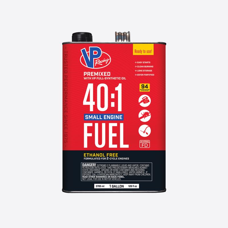 VP Racing Fuels Small Engine Ethanol-Free 2-Cycle 40:1 Pre-Mixed Fuel 1 gal