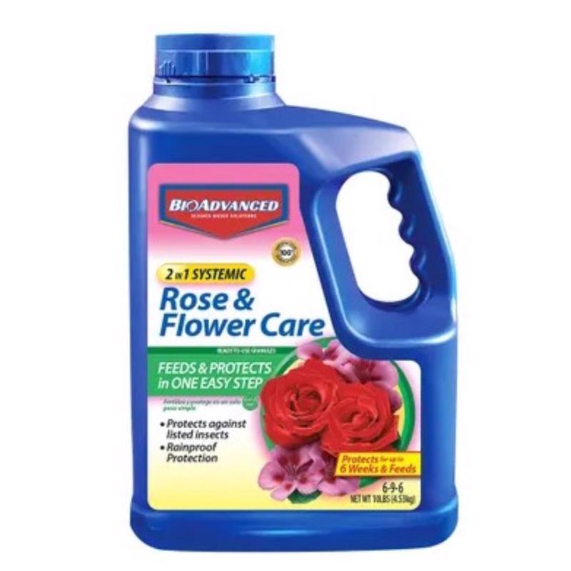 BioAdvanced 2-In-1 Systemic Granules Rose and Flower Plant Food 10 lb