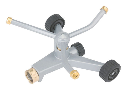 Gilmour Metal Wheeled Base Rotating Sprinkler 632 sq ft 1 pk