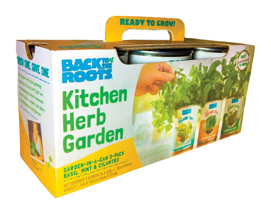 Back to the Roots Kitchen Herb Garden Assorted Herbs Grow Kit 3 pk