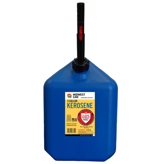 Midwest Can Quick Flow Spout Plastic Kerosene Can 5 gal