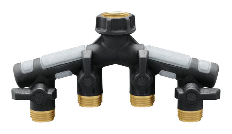 Orbit Pro Flo 3/4 in. Metal Threaded Female/Male Garden Hose Manifold