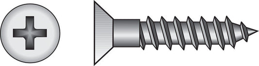 HILLMAN No. 12 X 2 in. L Phillips Coarse Wood Screws 100 pk