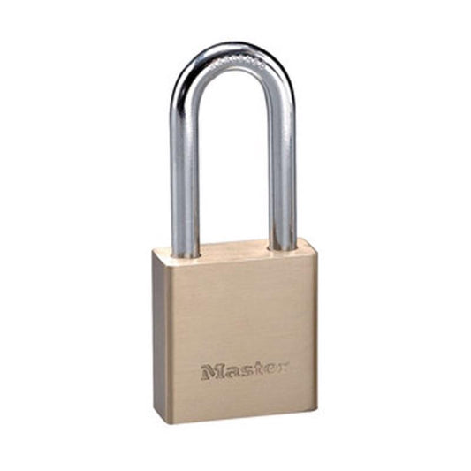 Master Lock 1-9/16 in. H X 3/4 in. W X 1-3/4 in. L Brass 5-Pin Cylinder Exterior Padlock