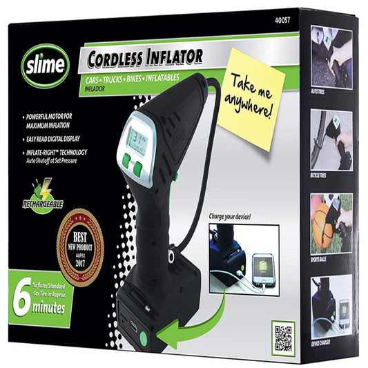 Slime 12 V 99 psi Cordless Inflator