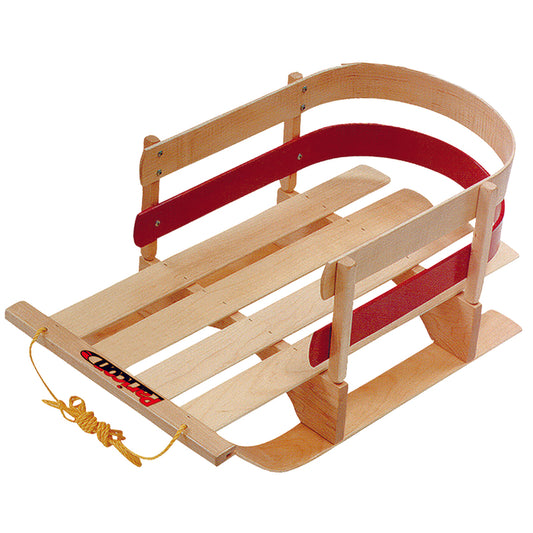 Flexible Flyer Pull Sleigh Deluxe Baby Wood Sled 29 in.