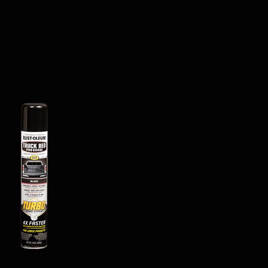 Rust-Oleum Turbo Black Truck Bed Coating Spray 24 oz