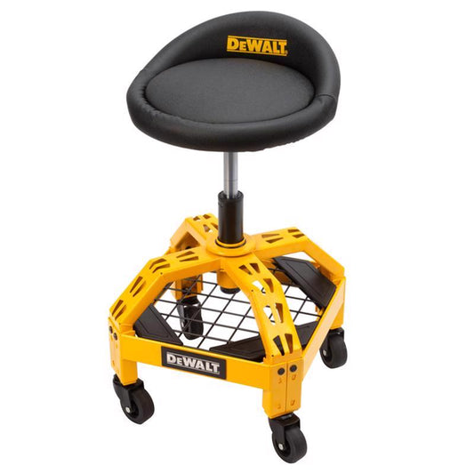 DeWalt Black Vinyl / Foam Swivel Adjustable Shop Stool