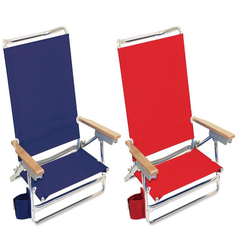 RIO Brands 5-Position Assorted Beach Folding Chair