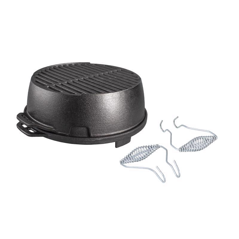 Lodge 12 in. Kickoff Charcoal Grill Black