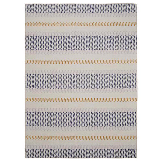 Linon Home Decor 7 ft. W X 5 ft. L Blue/Cream Delray Polyester Area Rug