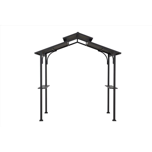 Living Accents Steel Hardtop Grill Gazebo 8 ft. H X 8 ft. W X 5 ft. L