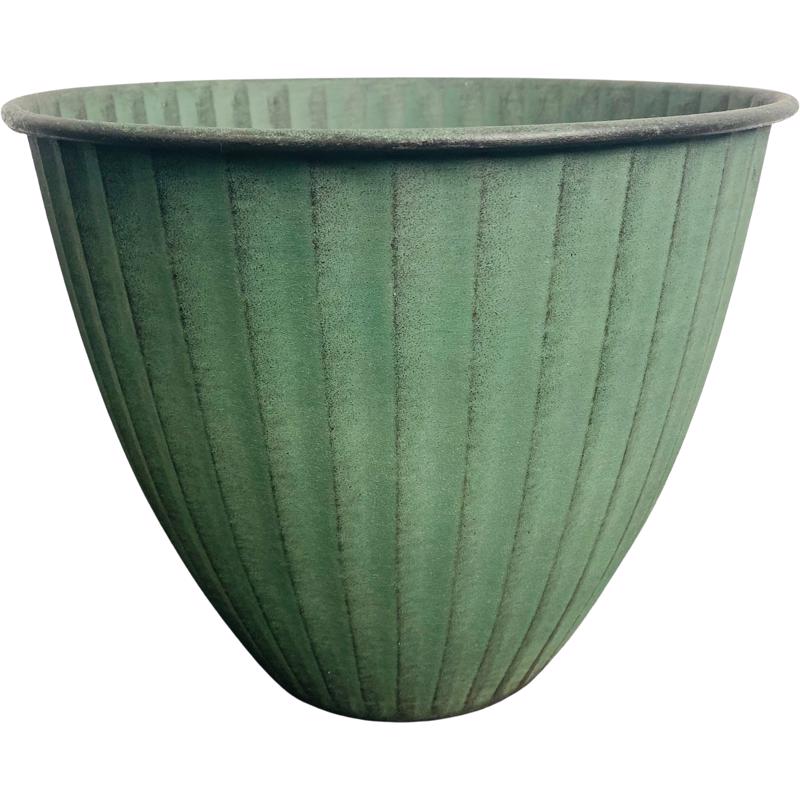 Robert Allen Monroe 8 in. D Metal Planter Sage