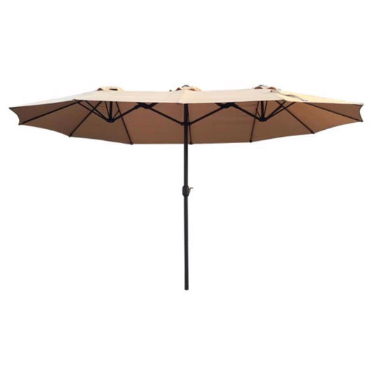 Living Accents 15 ft. Beige Patio Umbrella