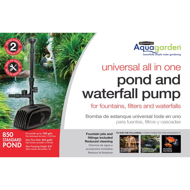 Pennington Aquagarden 0.075 HP 832 gph 120 V Pond Pump Kit