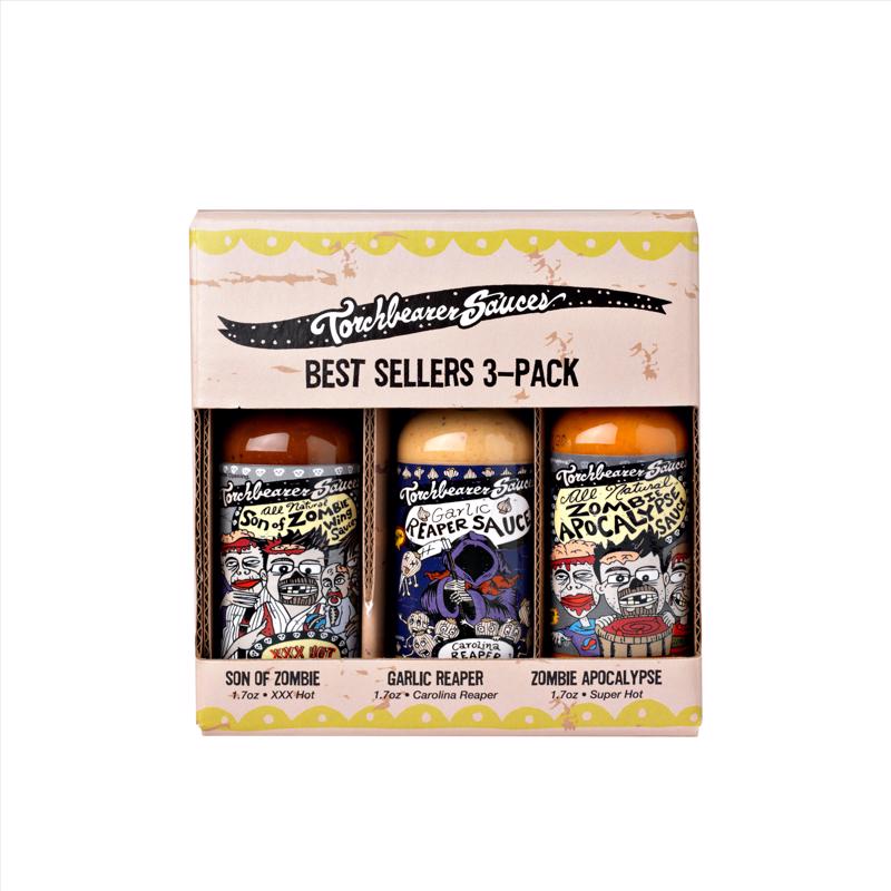 Torchbearer Sauces Multi Hot Sauce Gift Box 1.75 oz