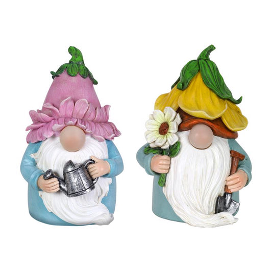 Exhart Resin Multi-color 7.48 in. Gnome Garden Statue