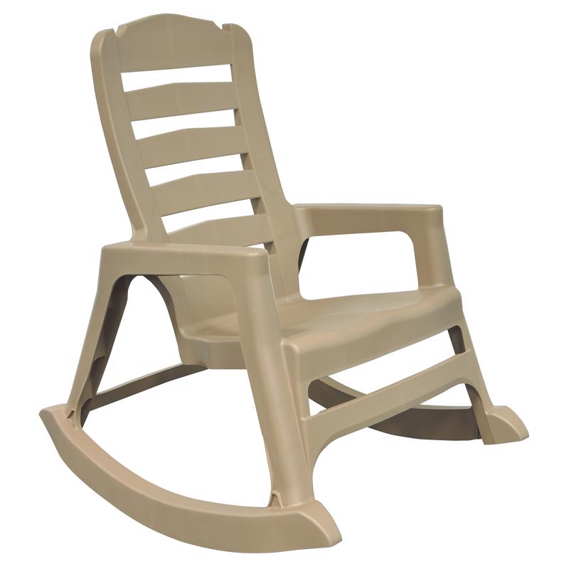 Adams Big Easy Biscuit Resin Frame Stackable Rocking Chair