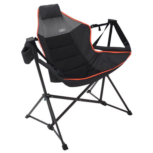 Rio Black Suspension Folding Lounger