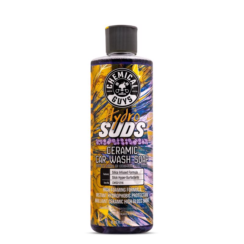 Chemical Guys HydroSuds Glass/Metal/Plastic Ceramic Car Wash Soap Liquid Grape Scent 16 fl. oz.