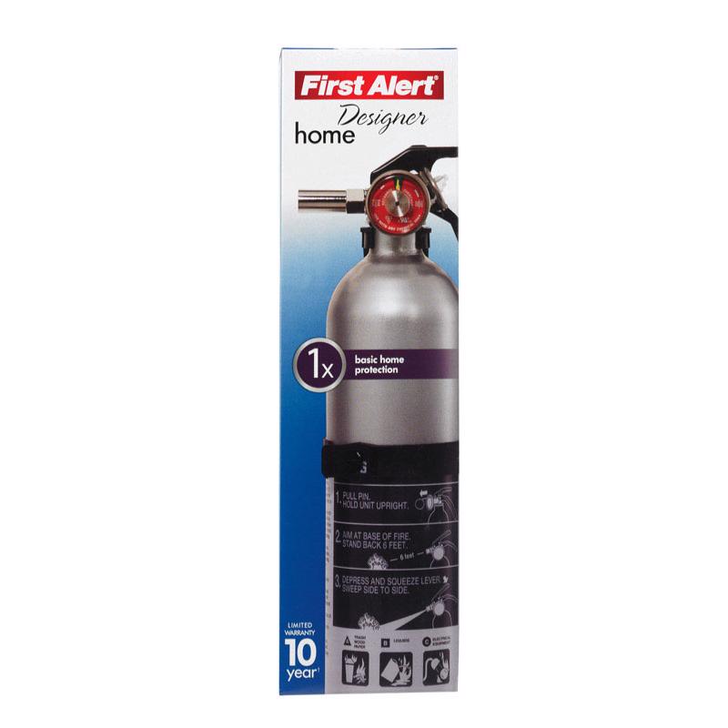 First Alert Designer 2-1/2 lb Fire Extinguisher For Household OSHA/US Coast Guard Agency Approval