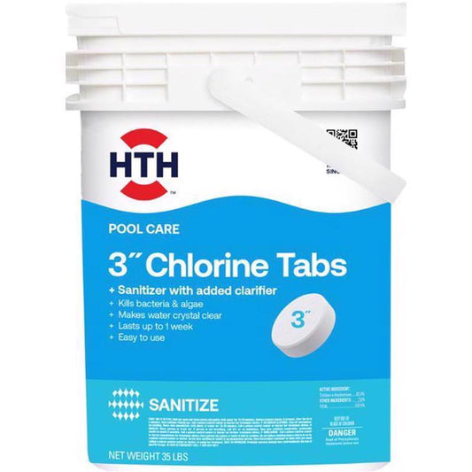 HTH Pool Care 3" Tablet Chlorinating Chemicals 35 lb