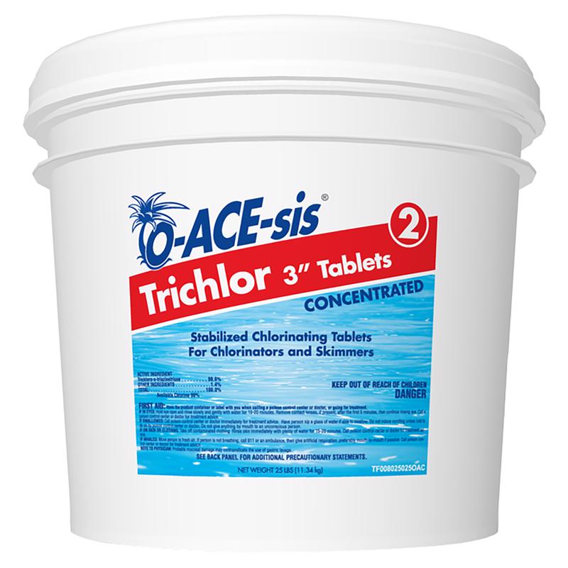 O-ACE-sis 3" Tablet Trichlor 25 lb