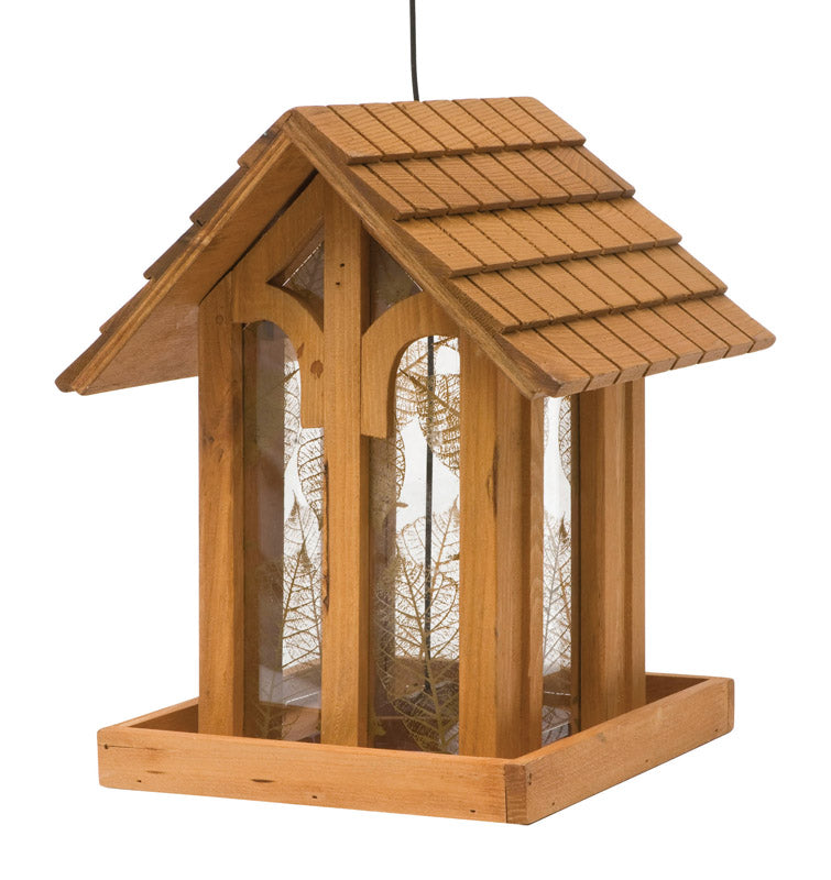 Perky-Pet Wild Bird 3.5 lb Wood Mountain Chapel Bird Feeder 1 ports