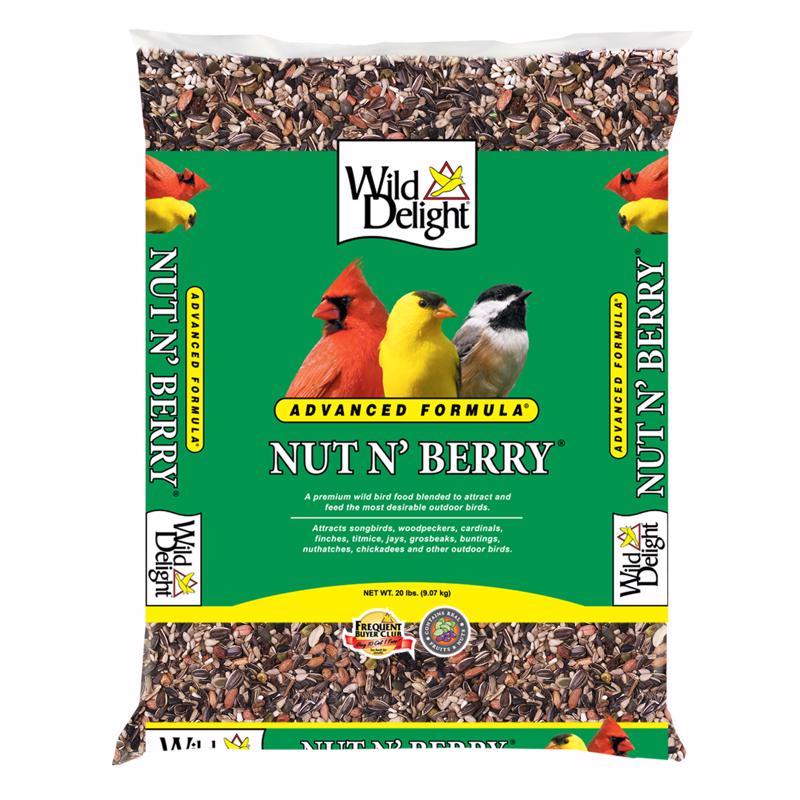 Wild Delight Nut N Berry Assorted Species Sunflower Kernels Wild Bird Food 20 lb