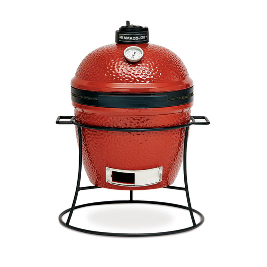 Kamado Joe 13.5 in. Joe Jr. Charcoal Kamado Grill and Smoker Red