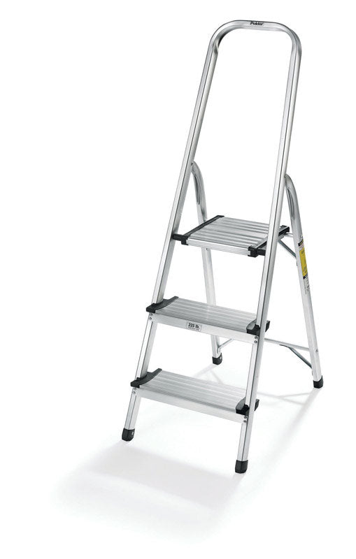 Polder 3-Step 52.5 in. H 225 lb. capacity 3 step Aluminum Folding Step Stool