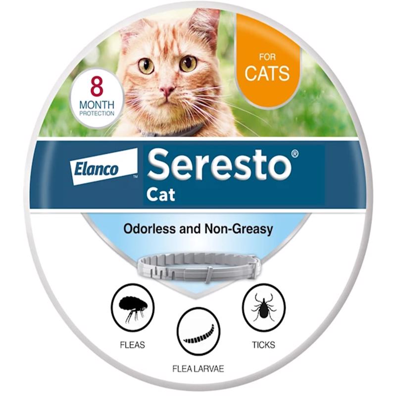 Elanco Seresto Solid Cat Flea and Tick Collar Flumethrin/Imidacloprid 0.44 oz