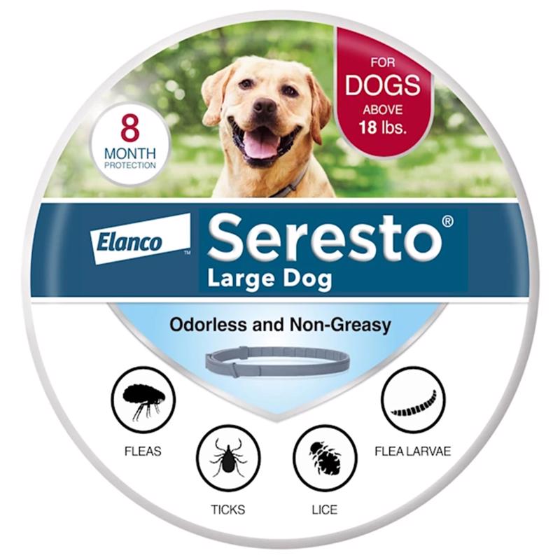 Elanco Seresto Solid Dog Flea and Tick Collar Imidacloprid/Flumethrin 1.6 oz