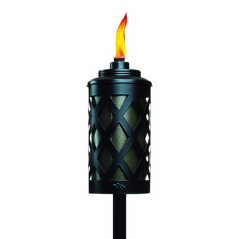 TIKI Convertible Black Metal 65 in. Urban Outdoor Torch 1 pc