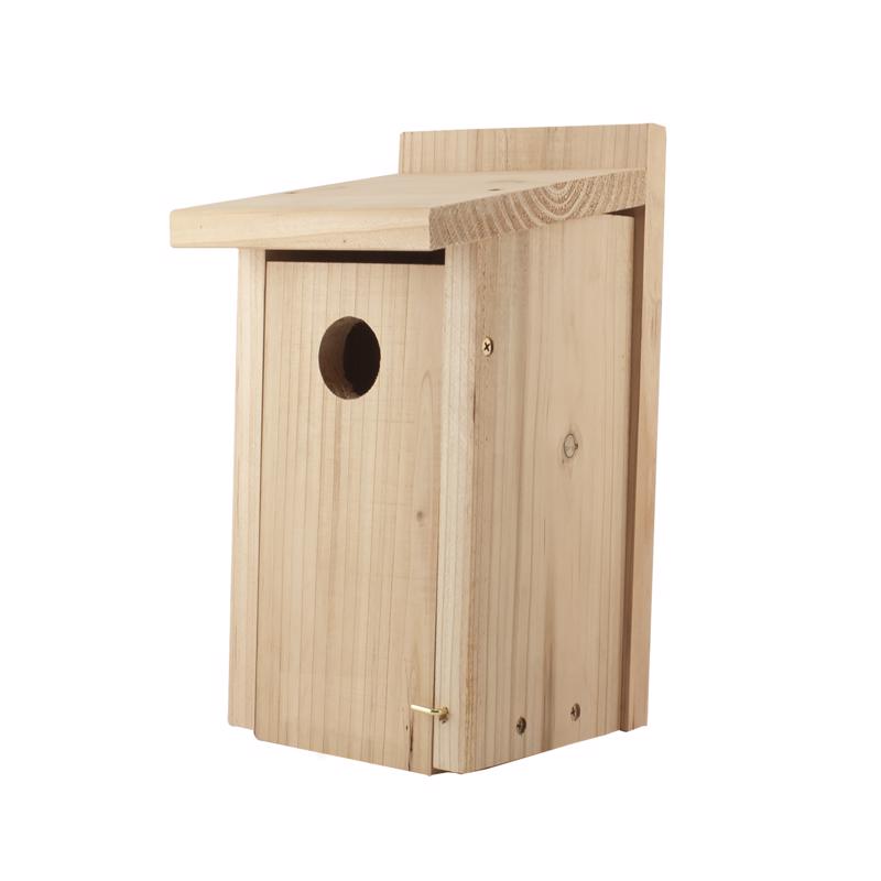 Audubon 12 in. H X 6.4 in. W X 6.4 in. L Red Cedar Bird House