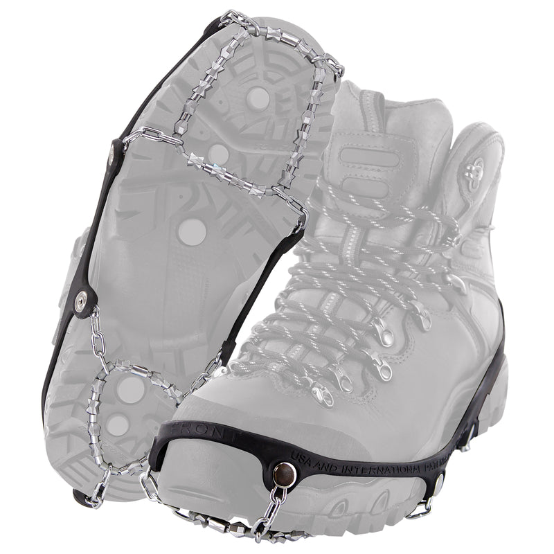 Yaktrax Diamond Grip Unisex Rubber/Steel Snow and Ice Traction Black M 13-15 Waterproof 1 pair