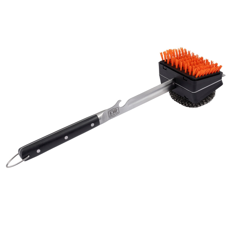 Oklahoma Joe's Blacksmith Grill Brush with Scraper 3.75 in. H X 4.75 in. L X 3.75 in. W 1 pk