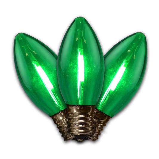 Holiday Bright Lights LED C9 Green 25 ct Replacement Christmas Lights